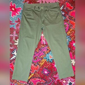 Rhone commuter 5 pocket pant, olivine, 34/27